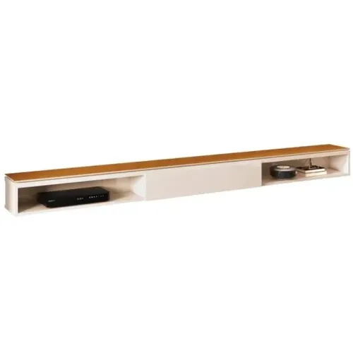 Rack Bancada Suspenso 1.8 Off White/Cedro tt6