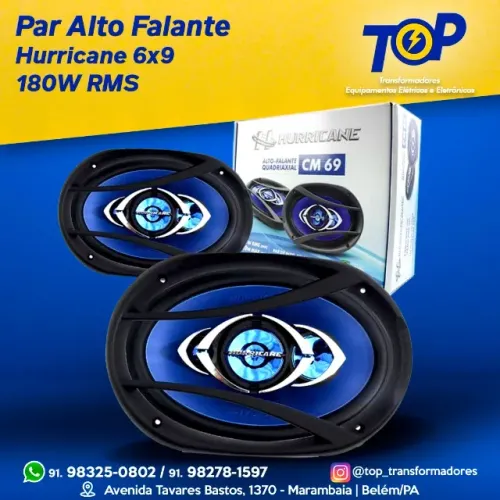 Alto Falante 6x9 Hurricane 180 rms (par)