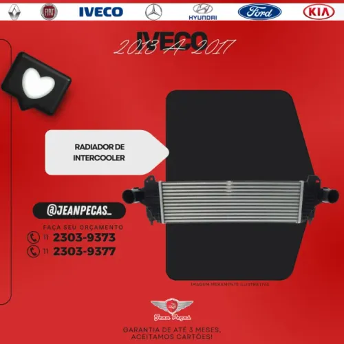 radiador intercooler - iveco