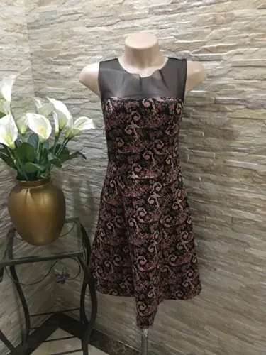 Vestido Midi Acinturado em Tule Arestta