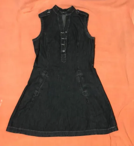 Vestido Jeans preto .
