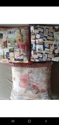 Almofadas tema viagem