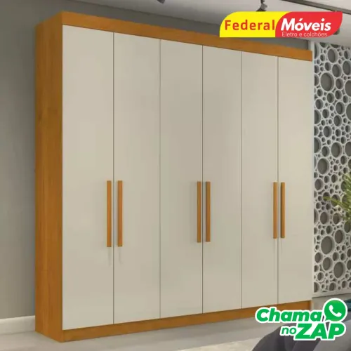 Guarda Roupa 6 Portas Novo Fazemos Entrega