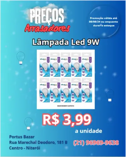 Promoção de Lâmpada Led 9 W - Nova
