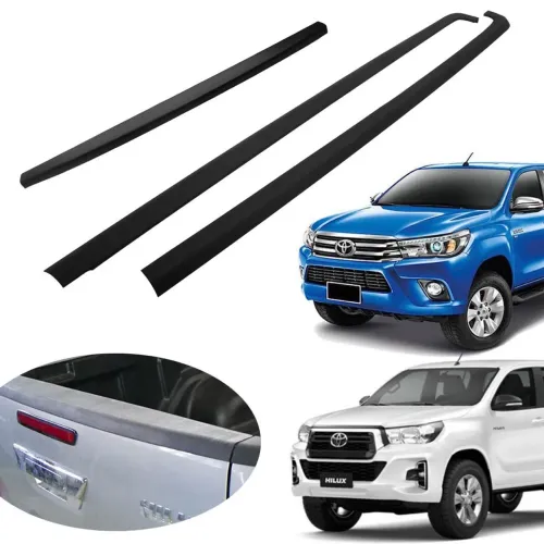 Kit protetor borda caçamba 3 peças Bepo Hilux cabine dupla 2016 a 2024
