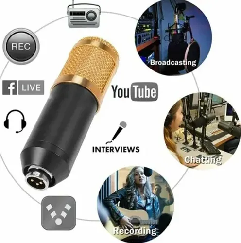 Microfone de estúdios para Podcast