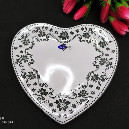 Conj C/ 2 Ornamentos De Vidro Raso Renda 17765 18x16 Promoça