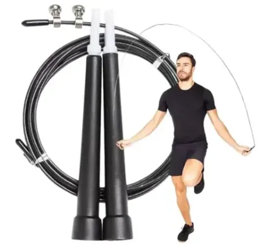 Corda de Pular em Aço 3m Crossfit Profissional Fitness Exercício (z236)