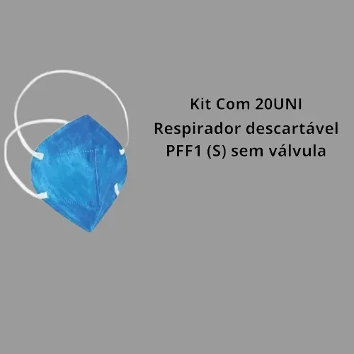 Kit Respirador Descartável 20 Pçs Simples Delta 