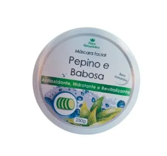 Mascara Facial Pepino E Babosa 250g Vegano Flora Promoç 036