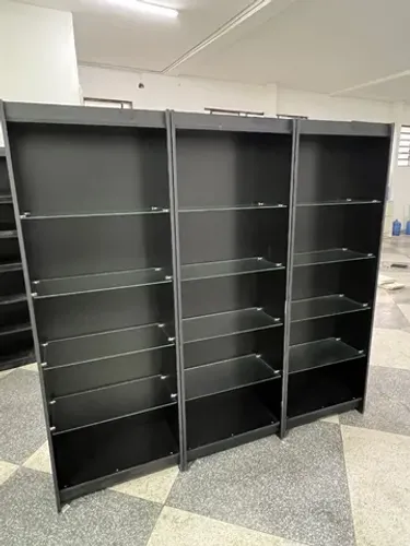 PRATELEIRAS DE VIDRO PRETA