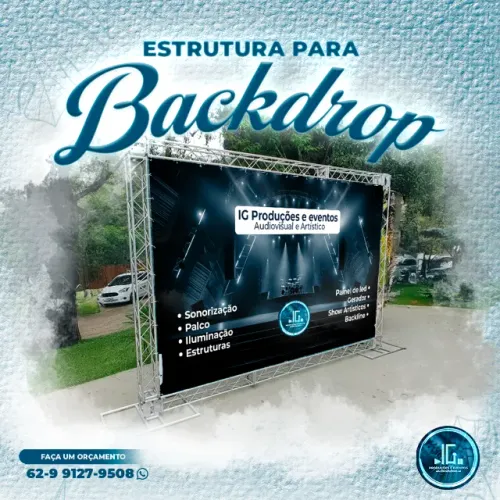 Estrutura para backdrop