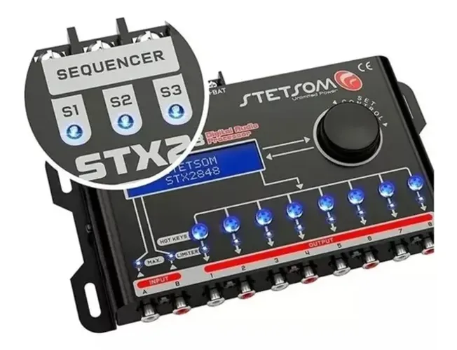 Processador de áudio Stetsom stx 2848