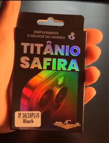 Película Protetora de Câmera iPhone Titânio Safira Premium