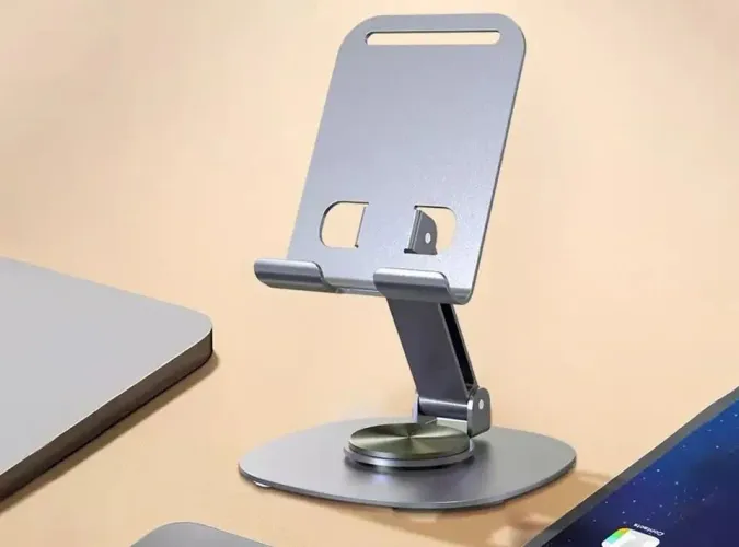 Suporte para Celular e Tablet Ajustável em Alumínio