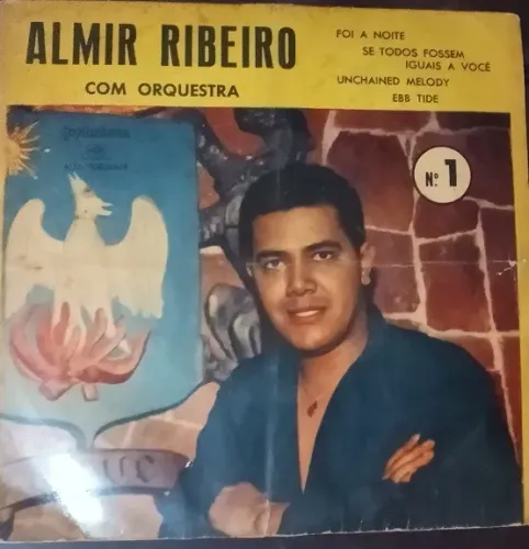Disco de vinil do Almir Ribeiro com orquestra - Edição especial para imprensa, rádio e Tv