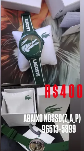 Relógio Lacoste Original EM SUA CAIXA OFICIAL COM MANUAL