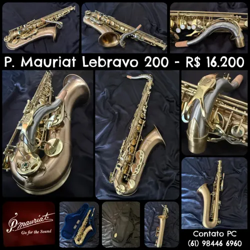 Sax Tenor P. Mauriat ? Le Bravo 200 ? IMPECÁVEL ? Tudel Super VI ? Revisado