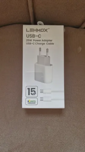 Carregador Rápido Android e IPhone 25W Compatível Tipo-c
