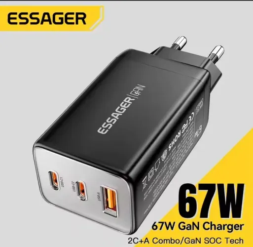 Fonte Essager 67w carregamento rápido.