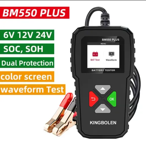 Testador de baterias BM55O Plus 6V 12V 24V