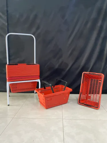 Cesto de mercado vermelho - 1 unidade 