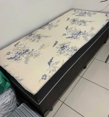 Cama Box Solteiro Floral