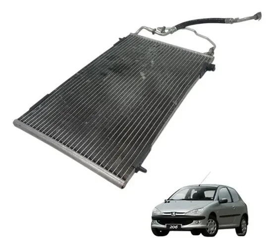 Condensador Do Ar Condicionado Peugeot 206 1.4 2004 2005 2006 2007 2008 Original