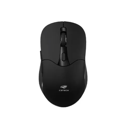Mouse Sem Fio Bluetooth/USB C3Tech M-BT60BK Black 1.600DPI Recarregável - WZetta