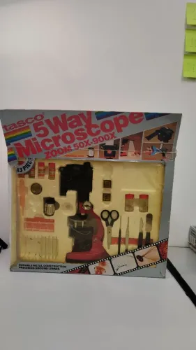Microscópio Tasco Vintage ? Zoom 50x a 900x