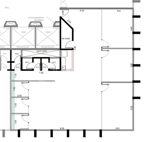 Sala Comercial para Locação - Av. Faria Lima