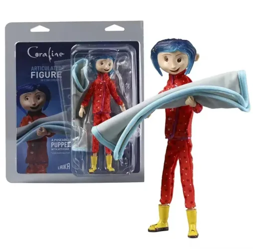 Action Figure Coraline Suéter e Cobertor 