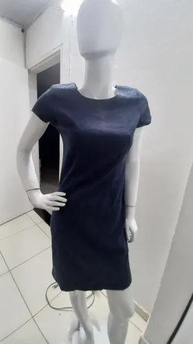 Vestido azul marinho tamanho p