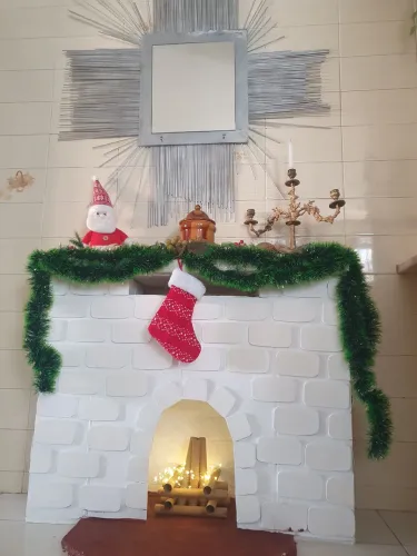 Lareira Natalina/ Decoração de Natal