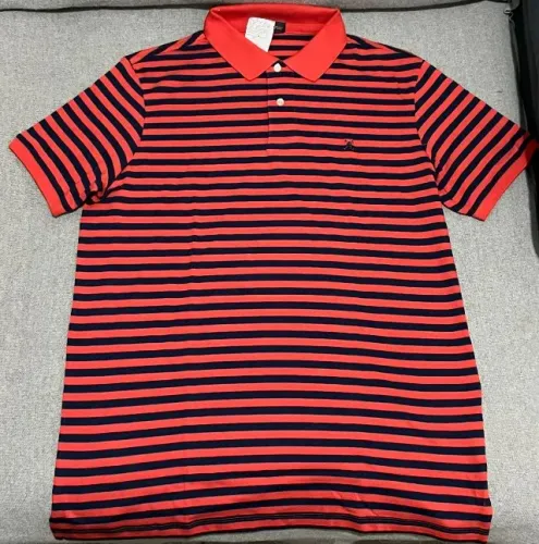 Camisa Polo Listrada Polo Play Taquinho Orange 100% Original