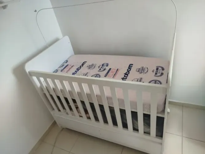 Berço mini cama com rodinhas
