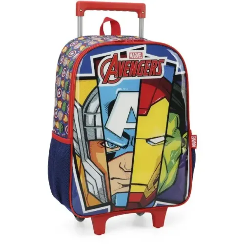Mochila de Rodinhas Luxcel Avengers Azul