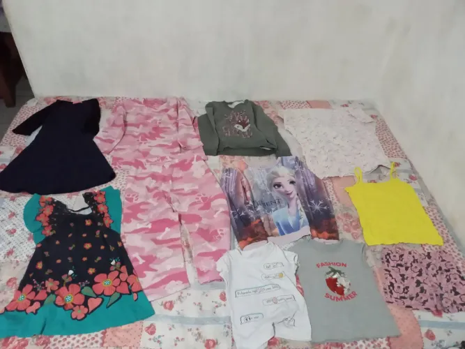 Lote de Roupas Infantis Menina