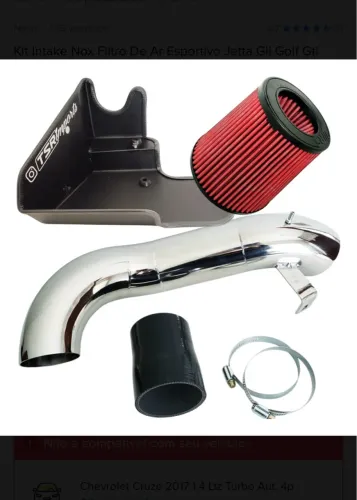 Kit Intake Inox Filtro De Ar Esportivo + Intercooler jetta / golf