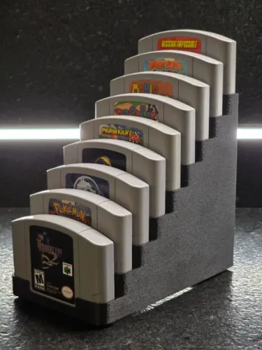 Suporte Organizador De Cartuchos Nintendo 64