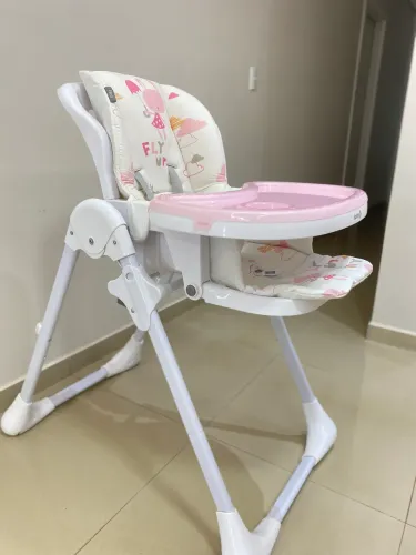 Cadeira de alimentação safety rosa