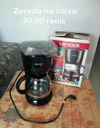 Cafeteira Lenoxx zero na caixa
