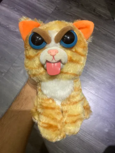 Feisty Pets Gata Amarela Língua - Rara