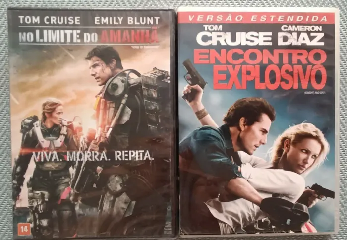 Combo 2 dvds: No Limite do Amanhã (lacrado )e Encontro Explosivo