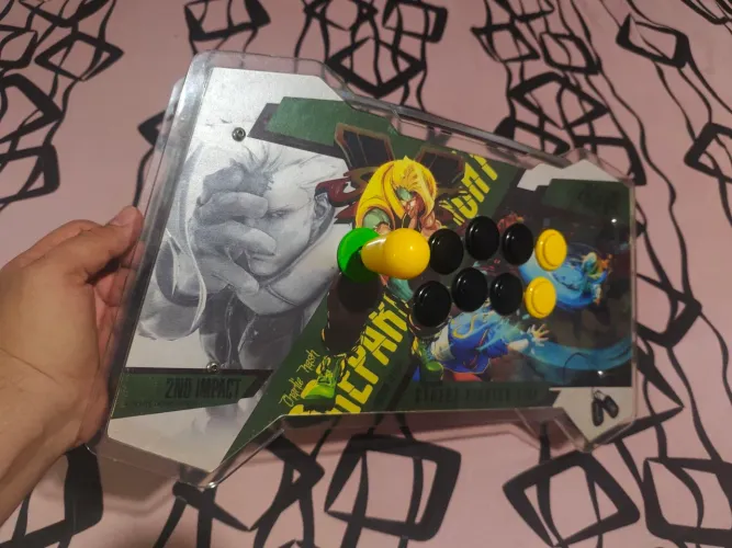 Painel fliperama sanwa todo em acrílico componentes importados zero daley.