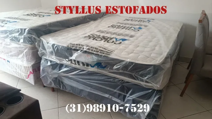 Cama box com colchão casal