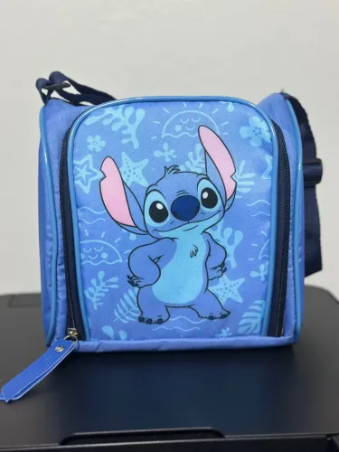 Bolsa Térmica Lancheira Stitch Disney Azul