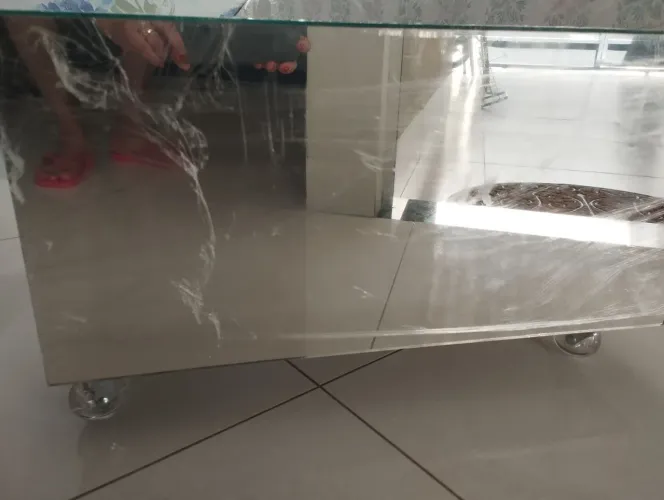 Mesa de centro espelhada 50x55 