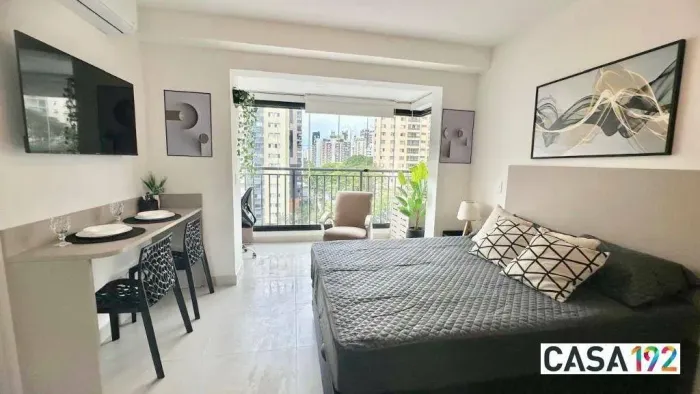 Apartamento com 1 dormitório para alugar, 27 m² por R$ 4.093,00/mês - Campo Belo - São Pau