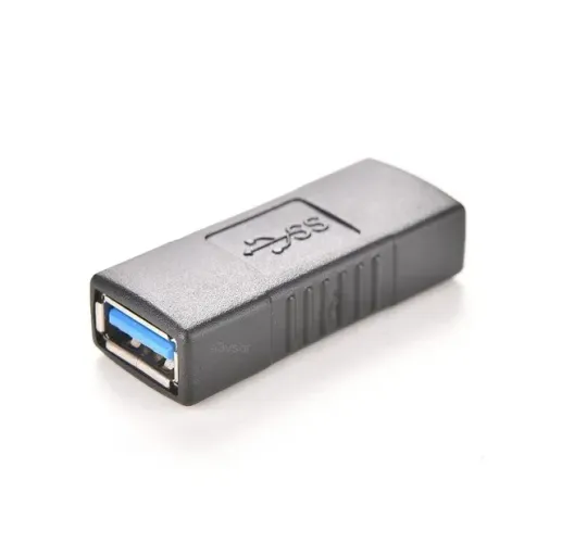 Adaptador conversor usb 3.0 fêmea conector emenda cabo união
